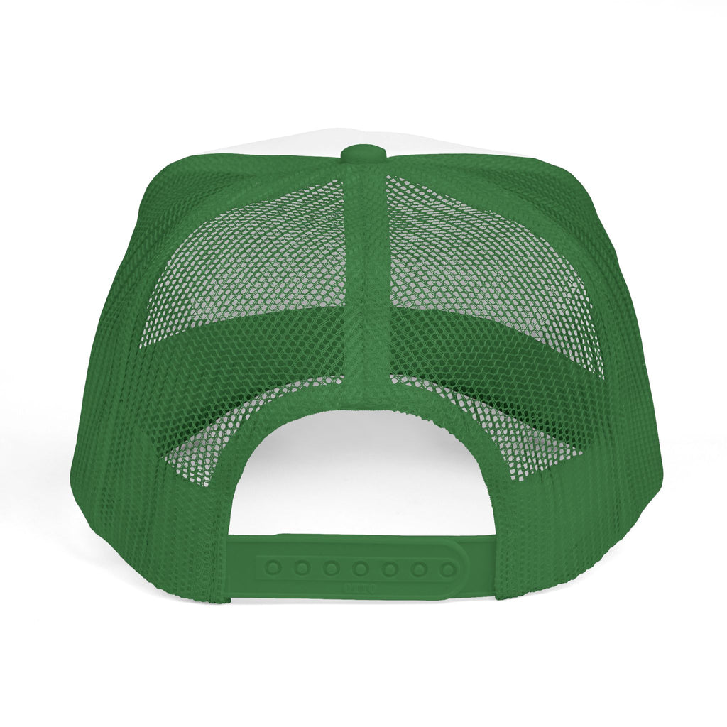 Individuelle Trucker Cap mit gebogenem Text — Personalisierte Mesh-Kappe
