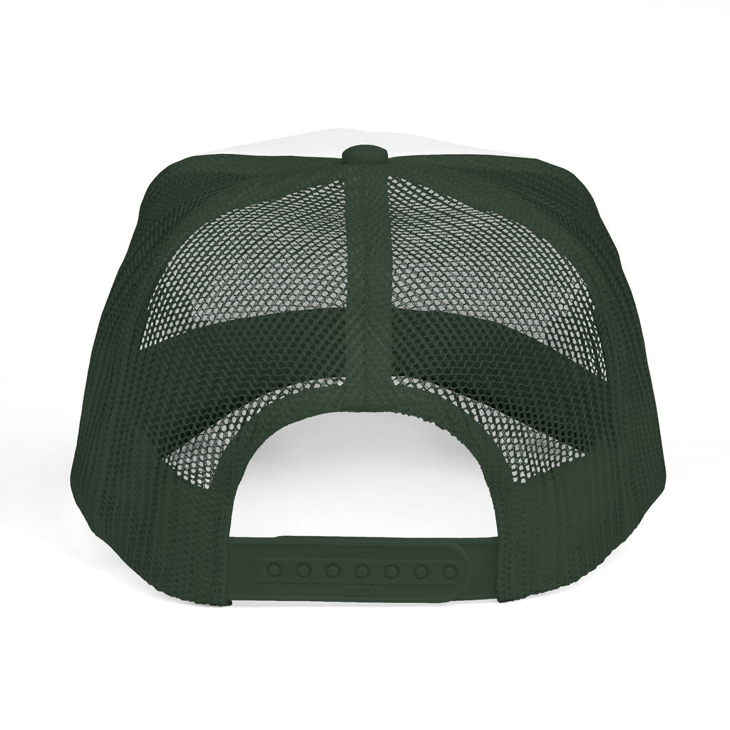 Individuelle Trucker Cap mit gebogenem Text — Personalisierte Mesh-Kappe