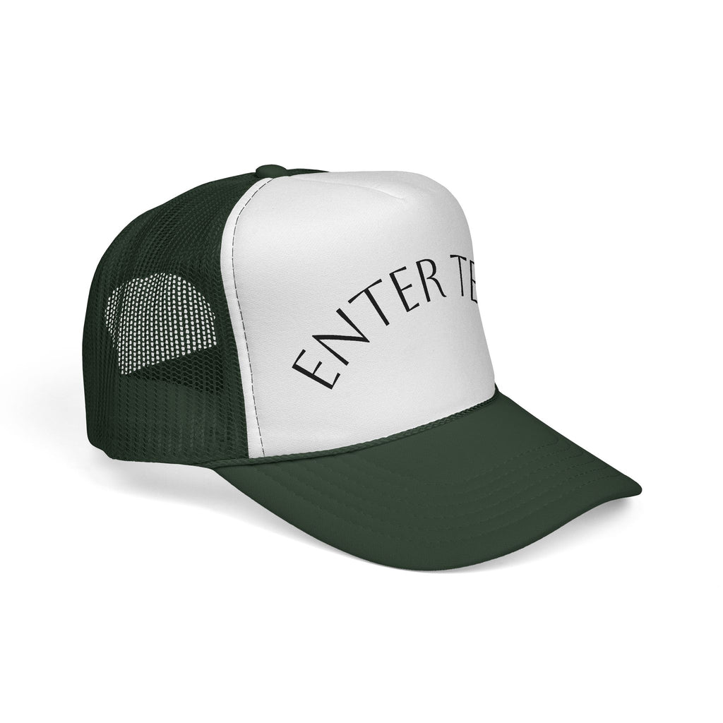 Individuelle Trucker Cap mit gebogenem Text — Personalisierte Mesh-Kappe
